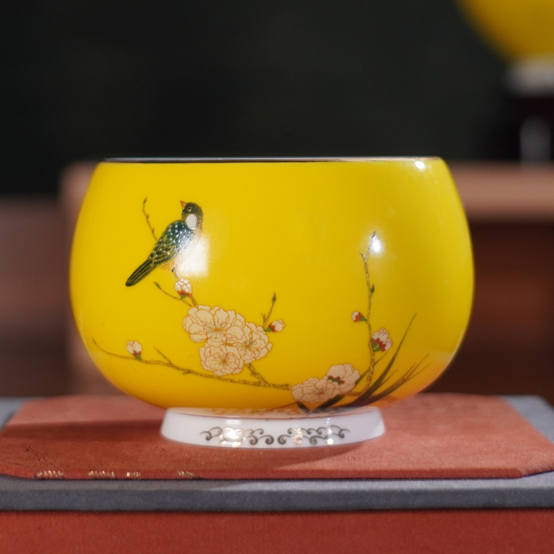 【西泠大咖上新】【纪念版喜上眉梢罗汉杯】【礼盒装】高档中式茶具