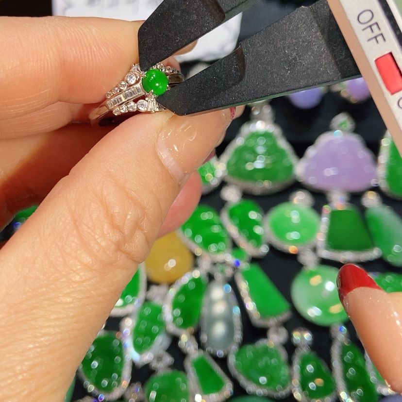 【闪购商品】翡翠戒指未镶嵌天然翡翠