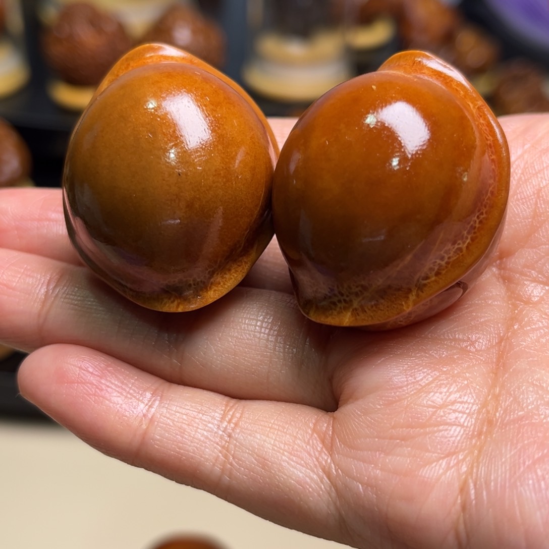 橄榄核手串/手链元宝富甲一对