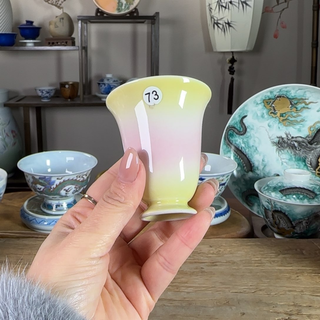 杯景德镇陶瓷柴烧多人