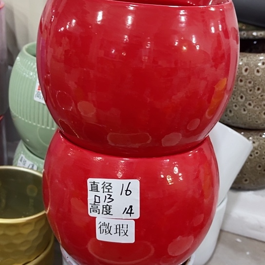 多绿植陶瓷花盆9.9包邮，有孔