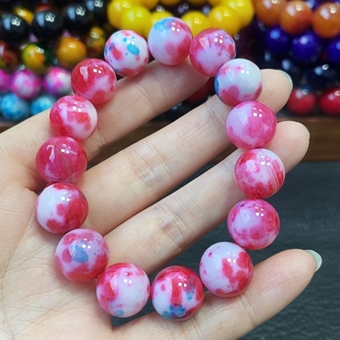 玛瑙未镶嵌手饰红花血龙蛋14