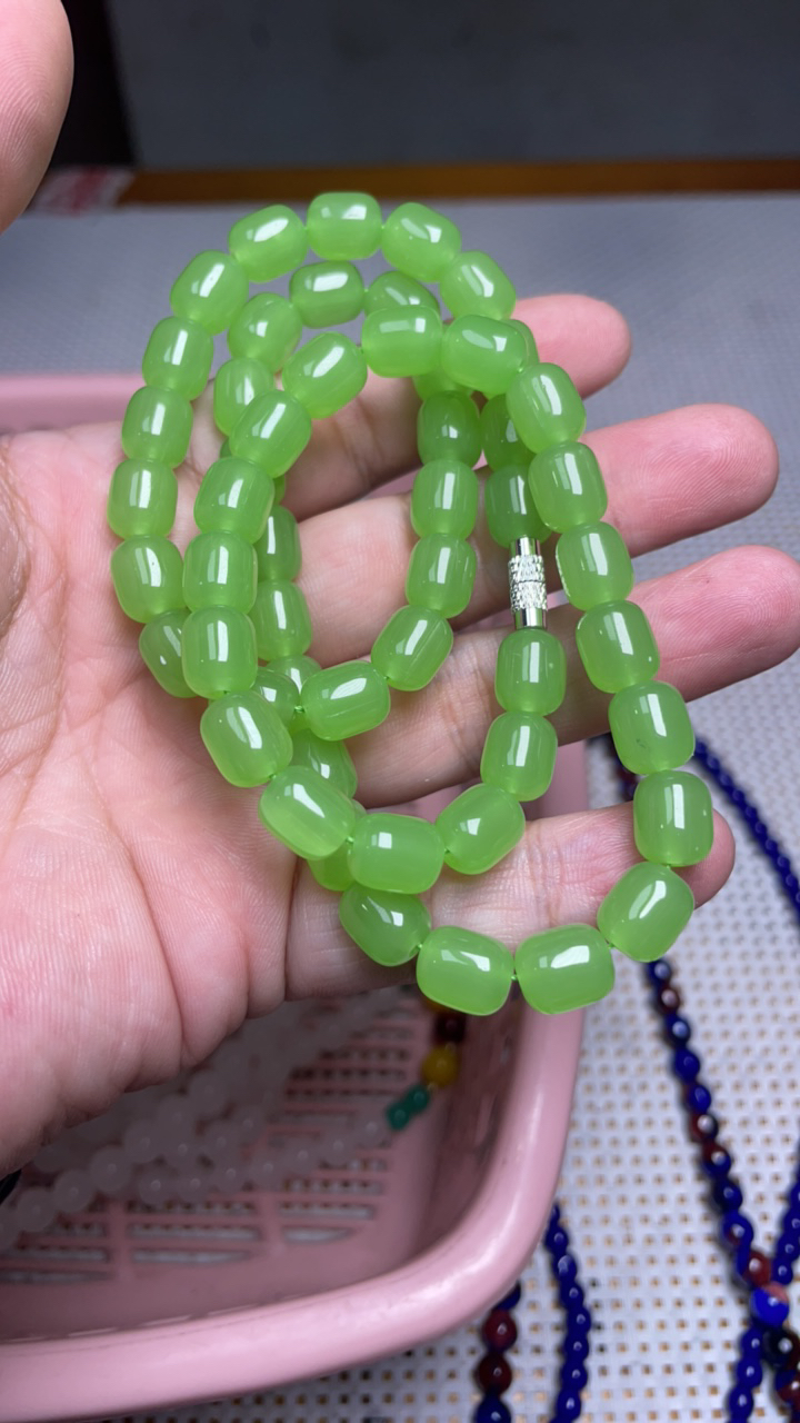 B84  8 小桶鸭蛋青妈妈链