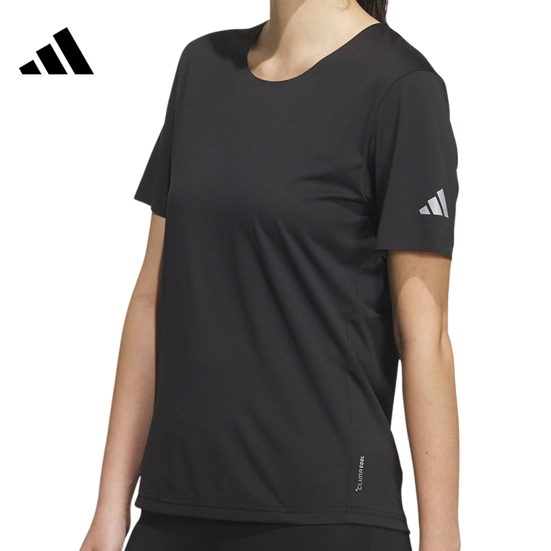adidas阿迪达斯【双旦礼】女款ESS SS TEE W运动休闲短袖T恤KH3759