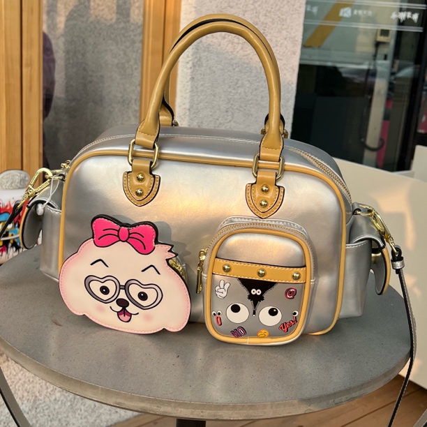 大眼睛EYE THEME新款枕头包斜挎包百搭涂鸦小众可爱手提包