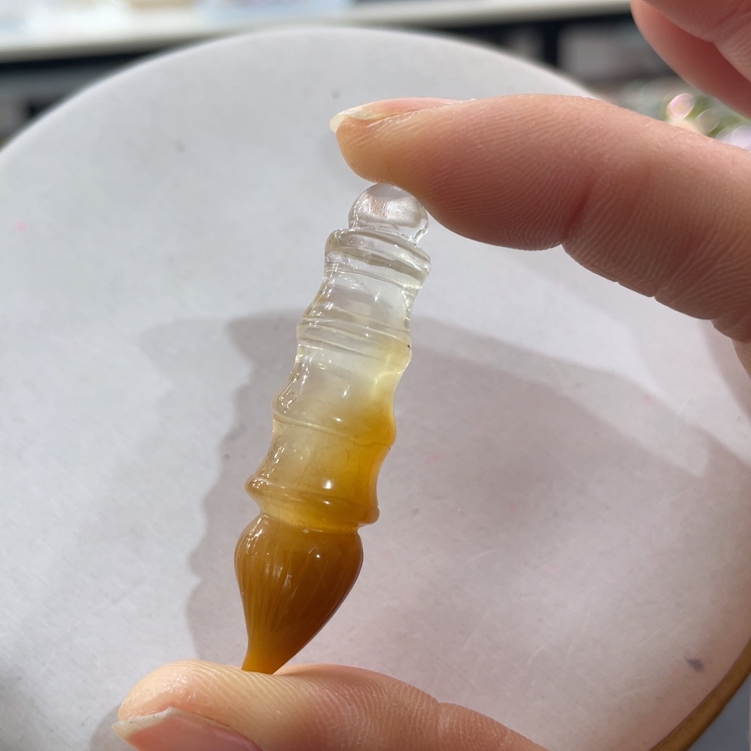 水晶吊坠文昌笔未镶嵌