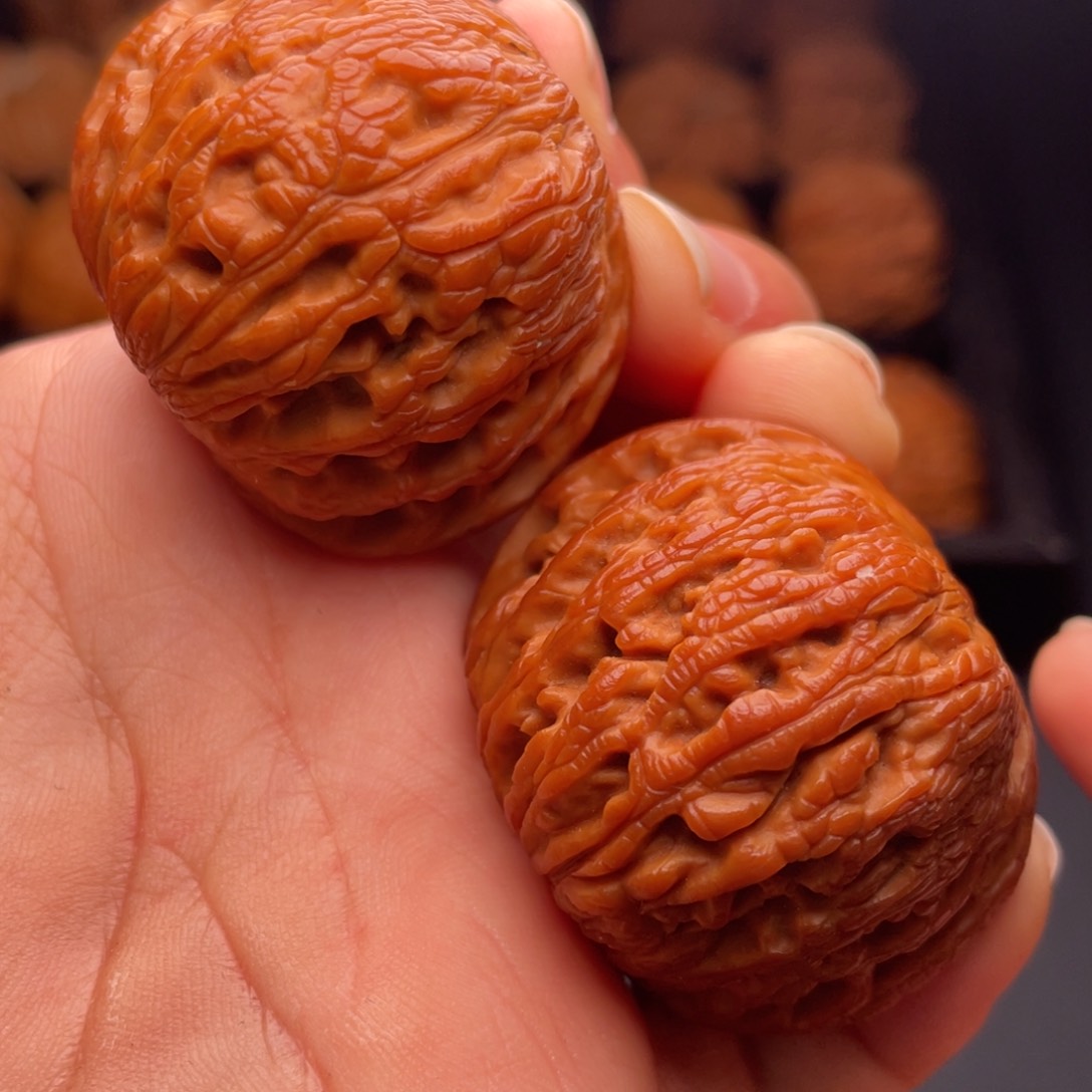 文玩核桃把件秦岭山脉