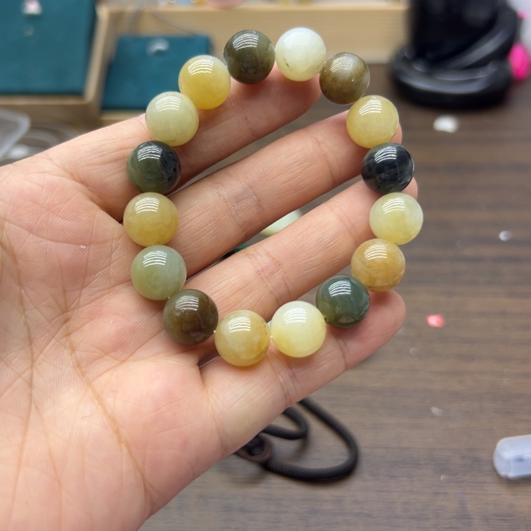 和田玉未镶嵌手链1023