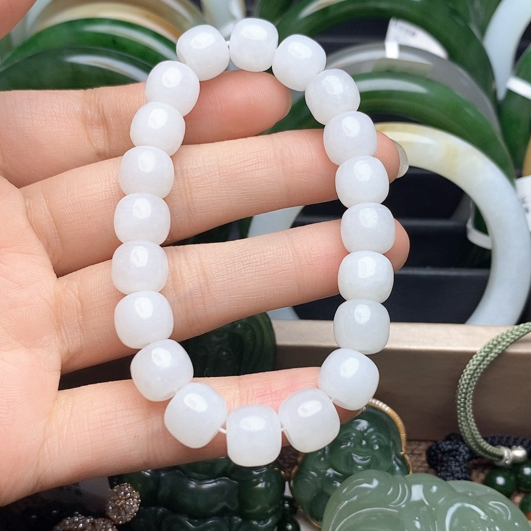 和田玉手串未镶嵌