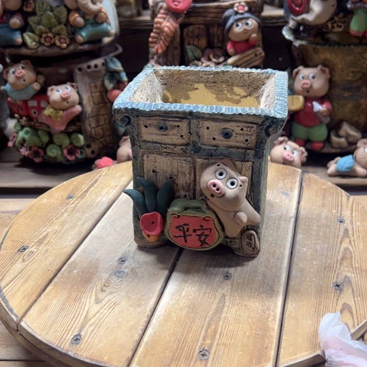 嘻哈多肉花盆百搭