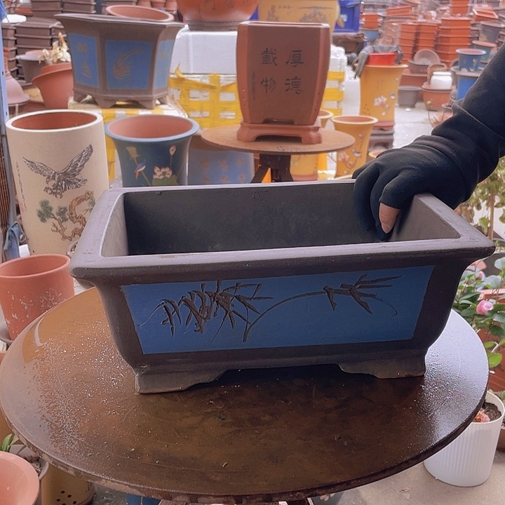 宜兴紫砂蓝马槽31