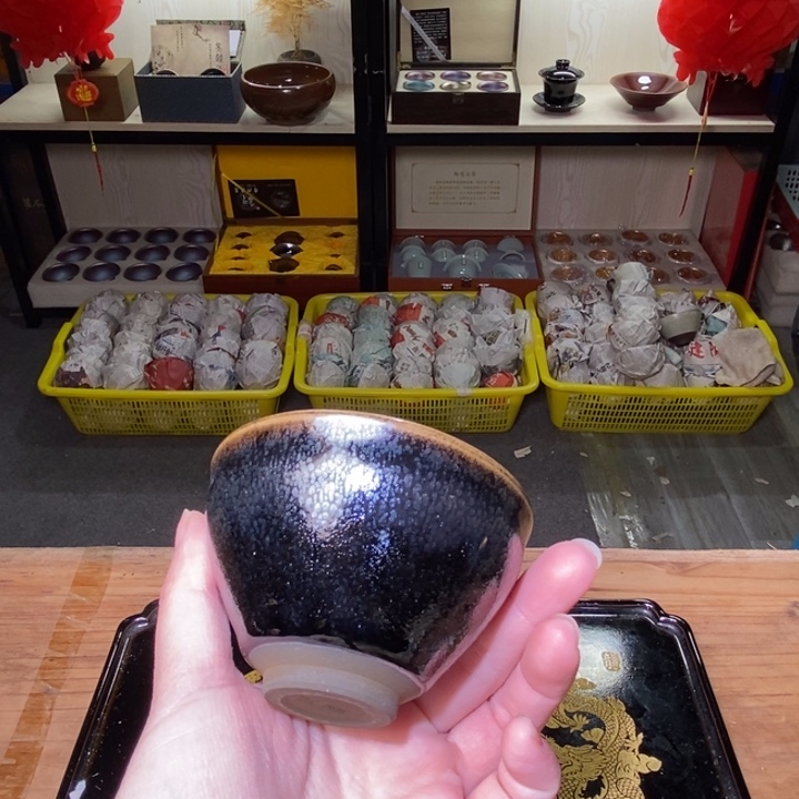 茶盏微瑕，建盏主人杯，介意勿拍