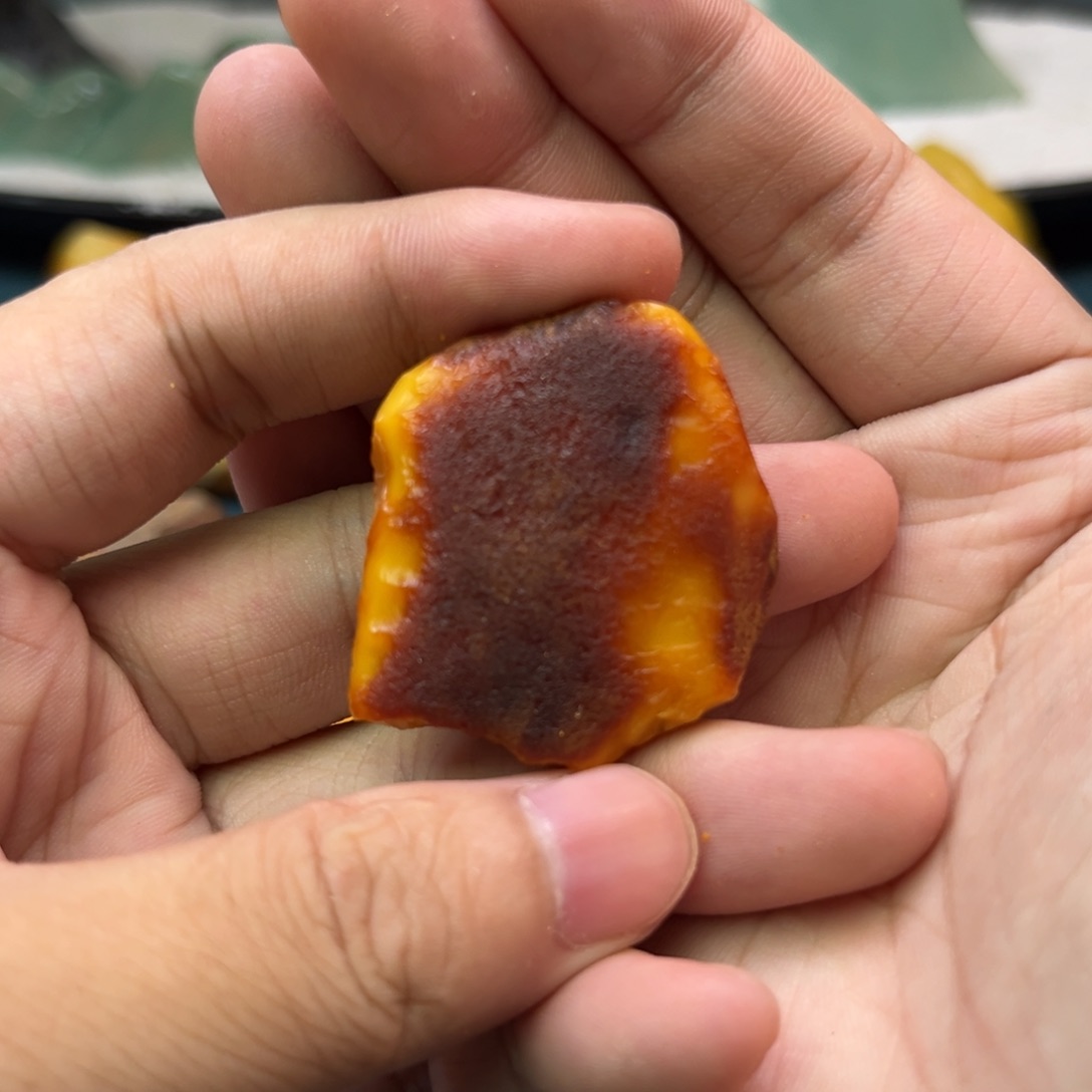 定制琥珀未镶嵌蜜蜡原石不退不换