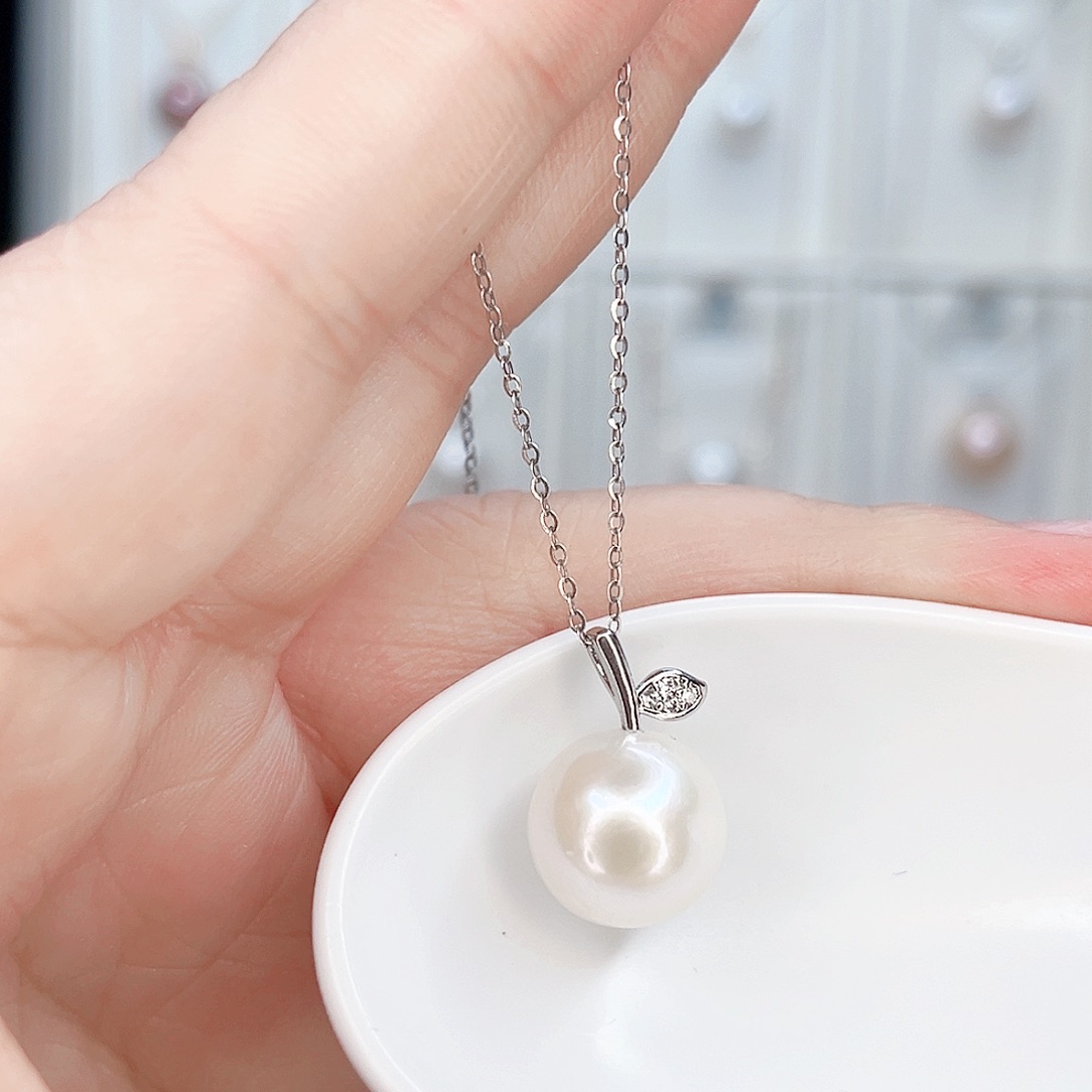 合金淡水珍珠吊坠(赠链)