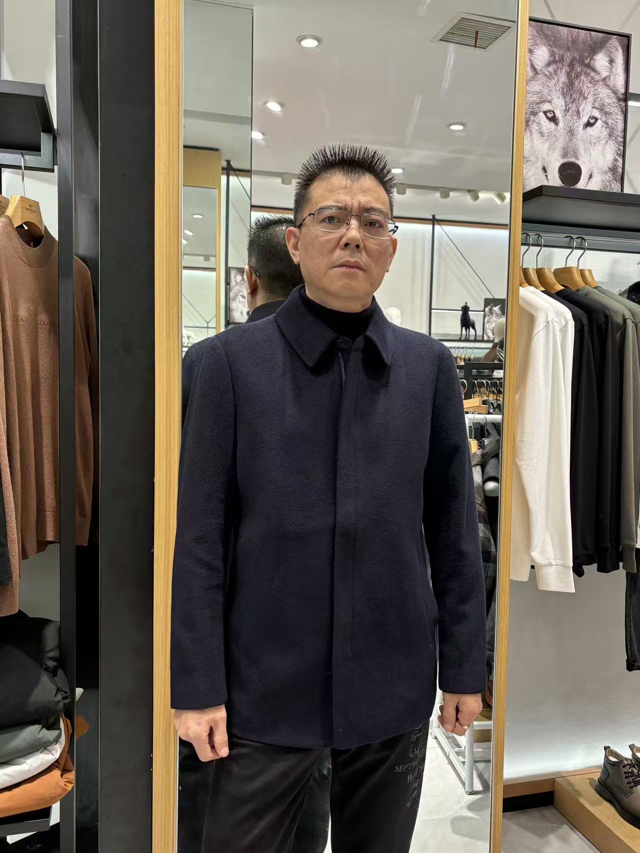 Septwolves/七匹狼22年冬季宠粉款羊毛大衣（6555）