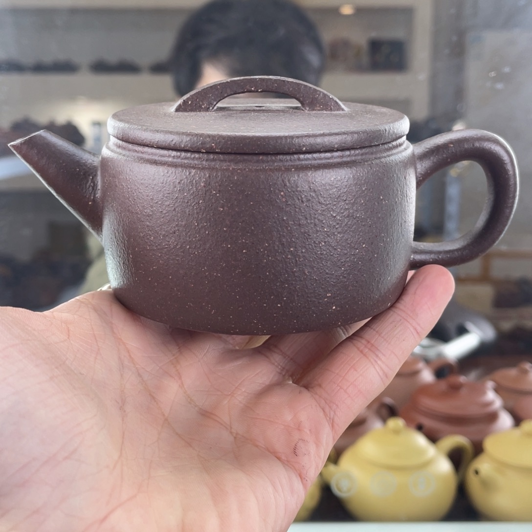 茶壶紫砂200cc平台底槽清茶壶