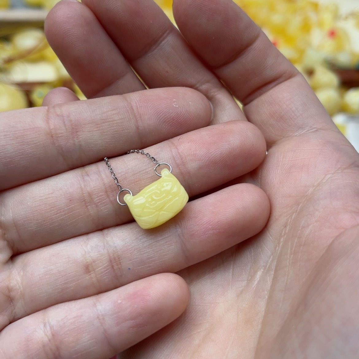 【闪购商品】蜜蜡裸石银S925镶嵌配饰