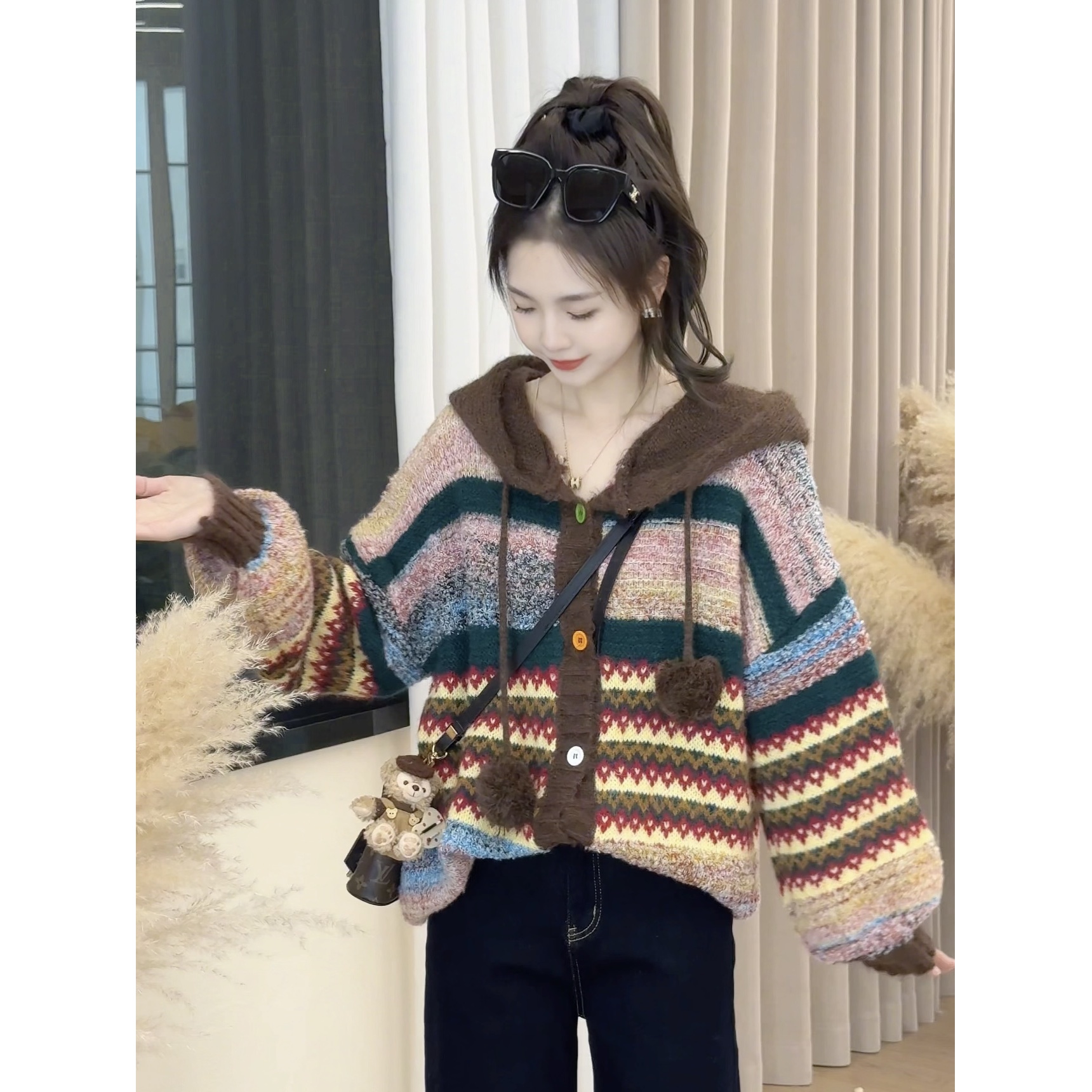 【奇遇幻想】LULU冬季新款时尚休闲毛衣预WZLQ5MY4737A