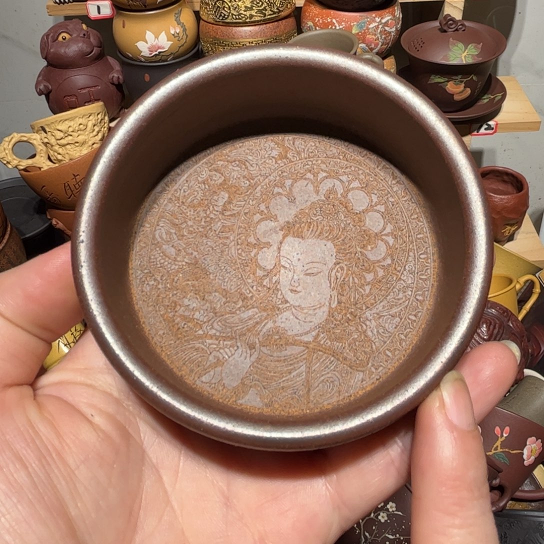 紫砂茶杯宜兴紫砂主人杯