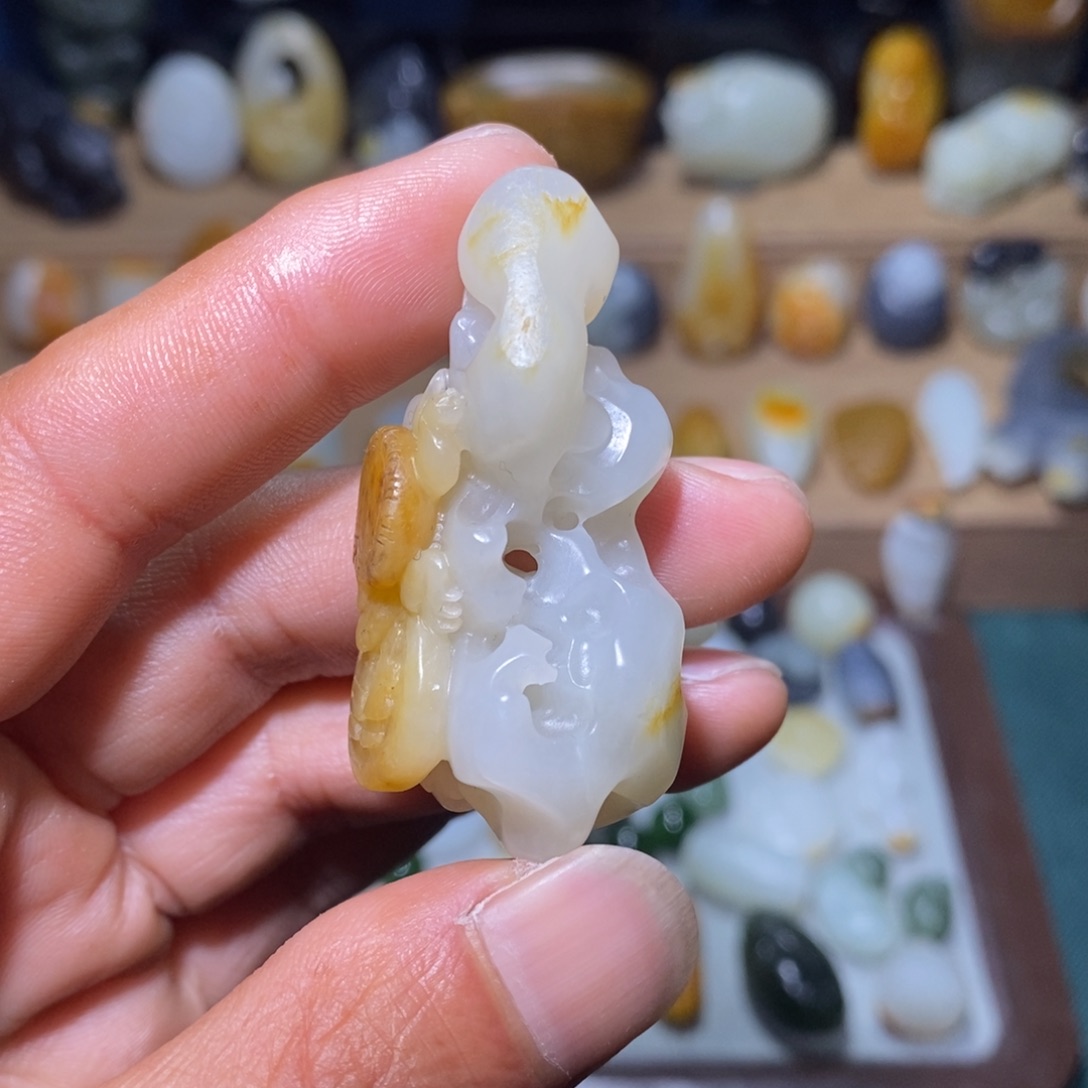 和田玉吊坠(不含链)未镶嵌