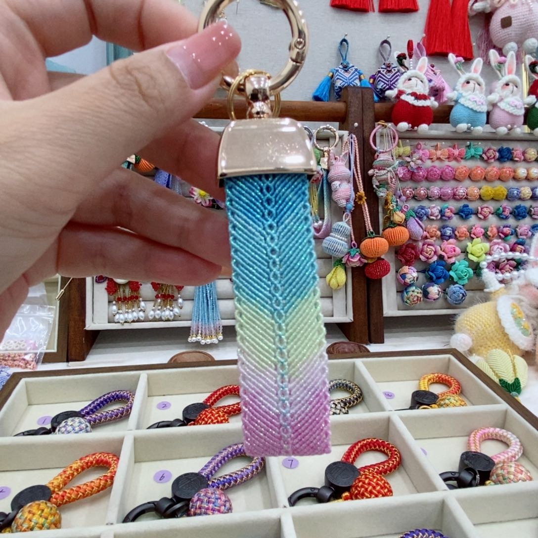 钥匙扣   手工编绳
