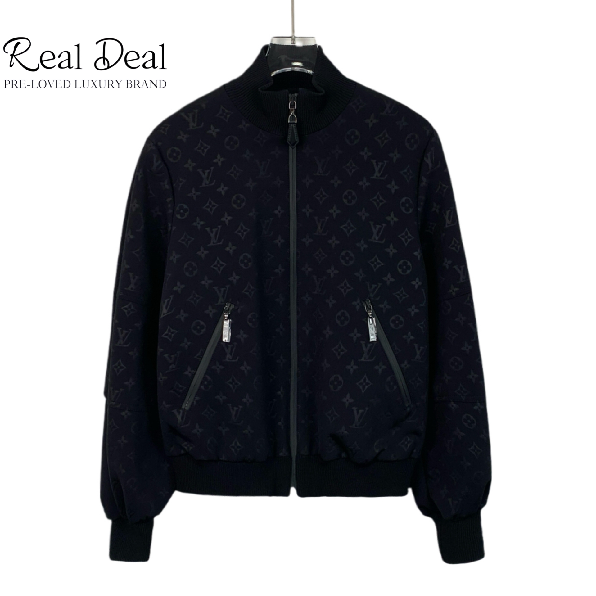 99新 LouisVuitton/路易威登 H13529 logo老花满印夹克 S码