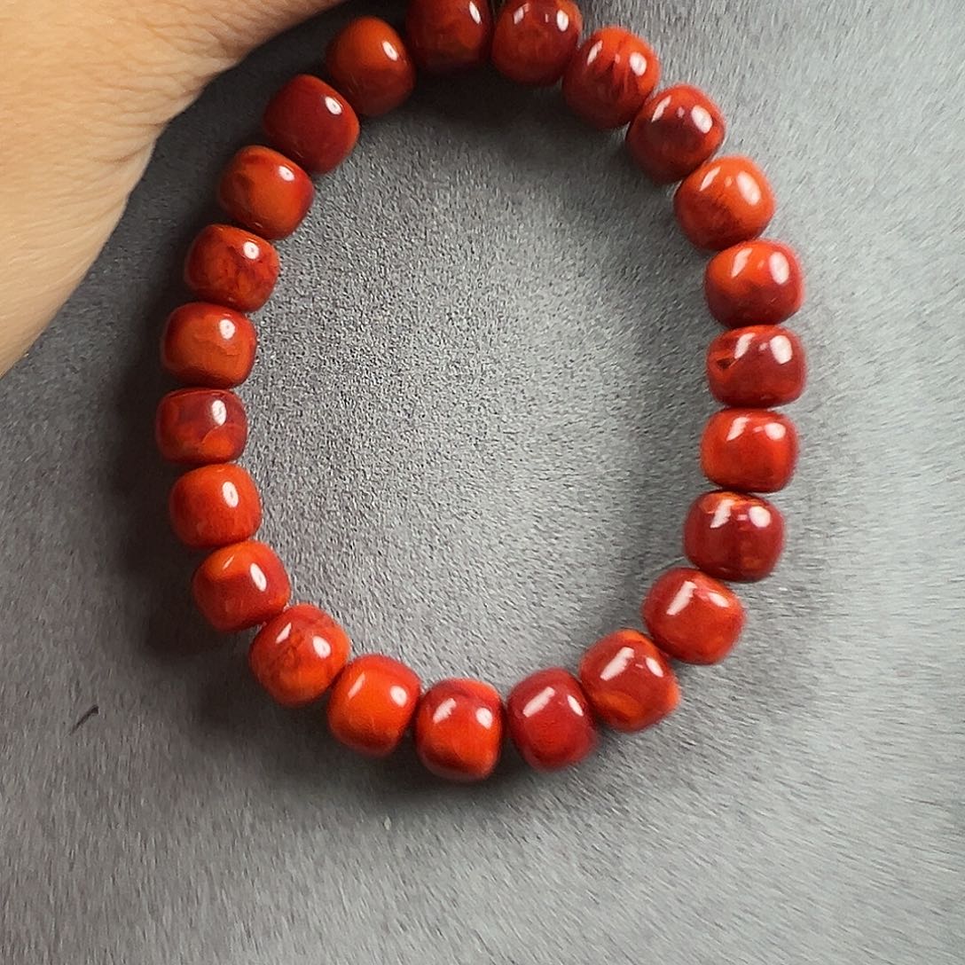 南红玛瑙手串未镶嵌