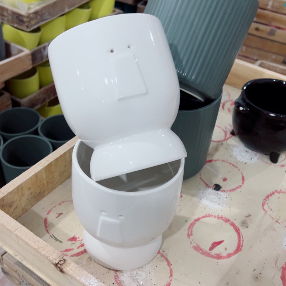 有孔，陶瓷花盆满10米包邮发货