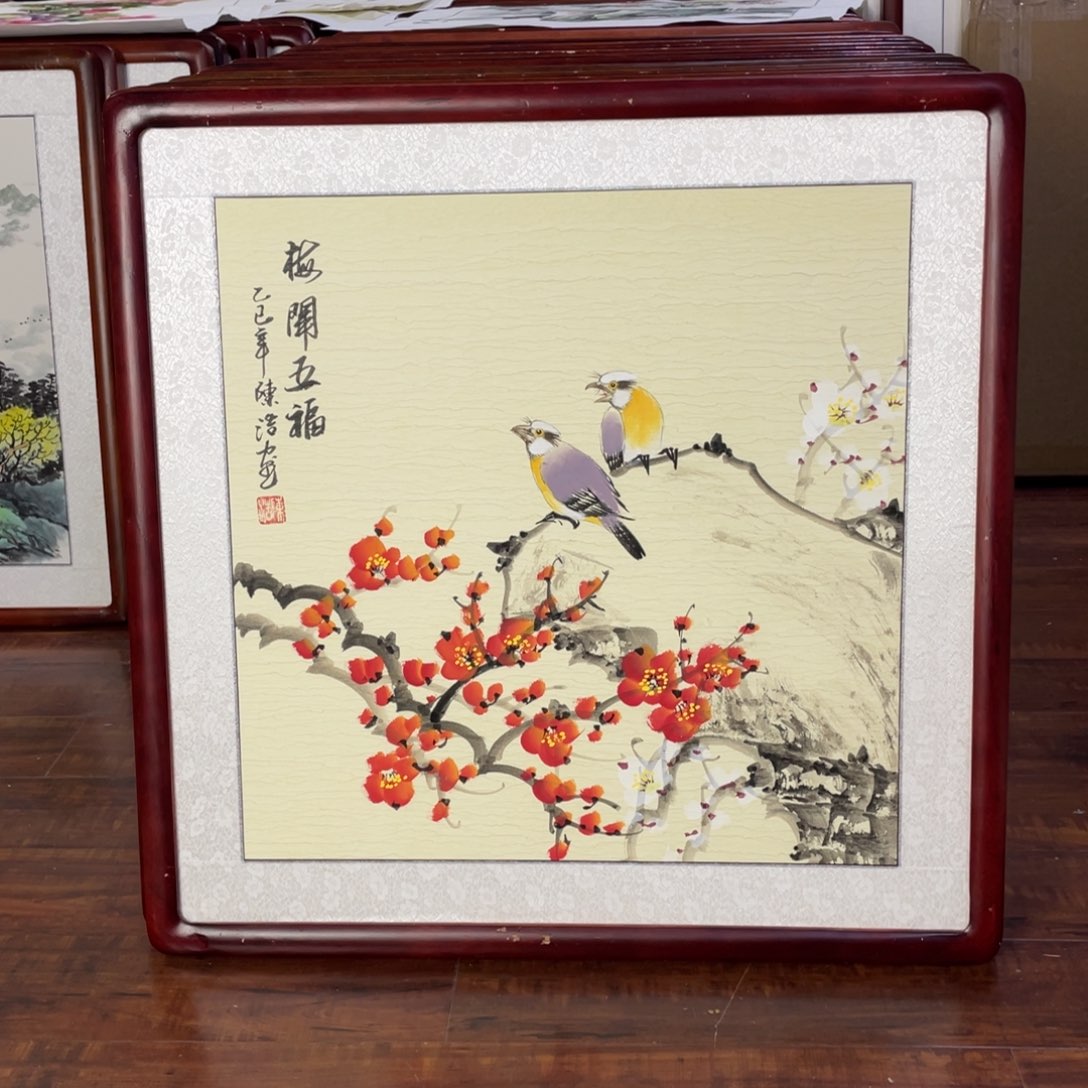 国画带框尺寸63*63厘米