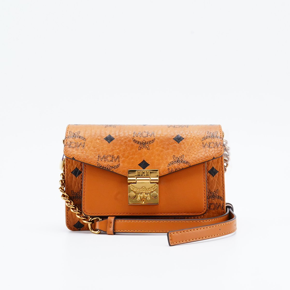 99新 MCM 【MCM专属一口价】patricia风琴斜挎腰包/BG22012480