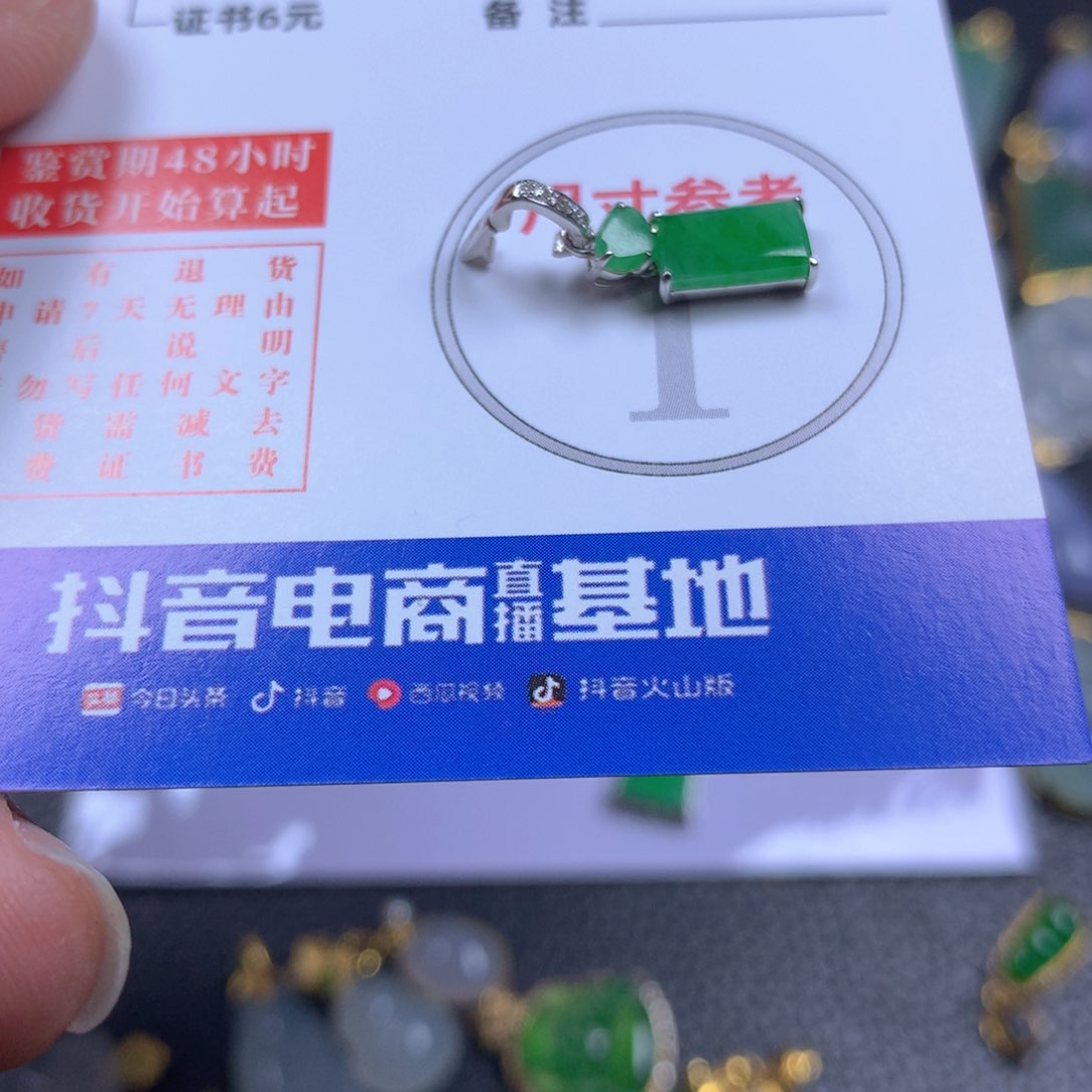 【闪购商品】翡翠颈饰18K金镶嵌翡翠