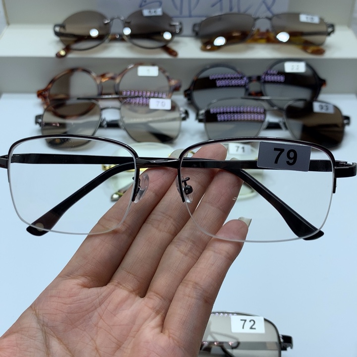 白水晶半框眼镜79