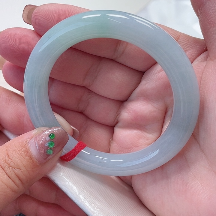 翡翠手镯未镶嵌缅甸翡翠手镯54圈