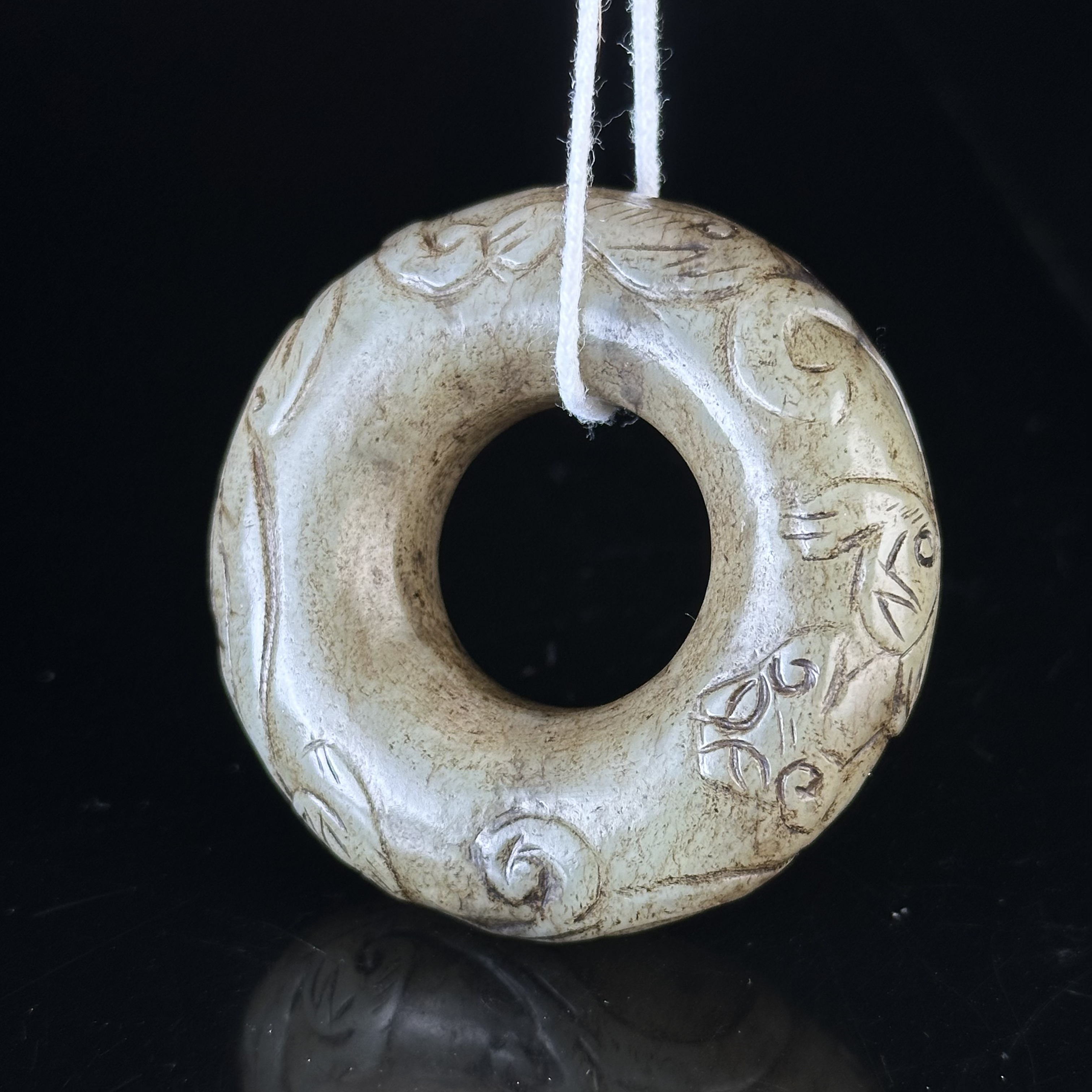 明早期盘螭龙纹璧 ZR310115009*【上海兰馨】