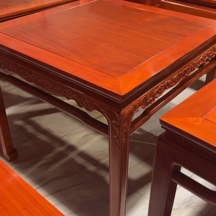 y***u储物柜花梨木类缅甸花梨木88八仙桌尾款