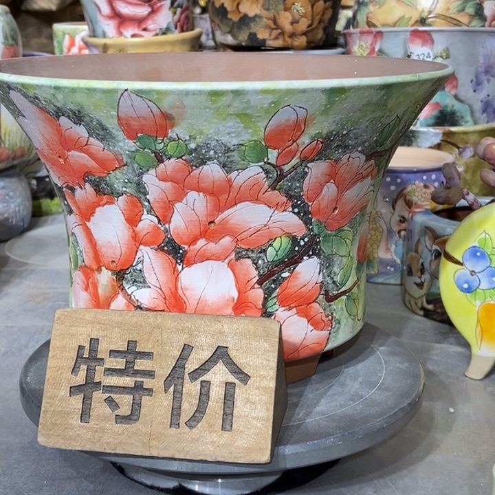 红陶景德镇艺术手绘作品