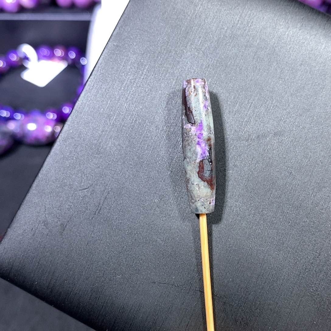 苏纪石（舒俱来）未镶嵌南非舒俱来泥地天珠