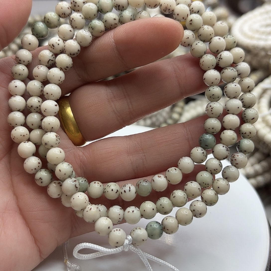 手串星月菩提6.5龙蛋果冻大留白