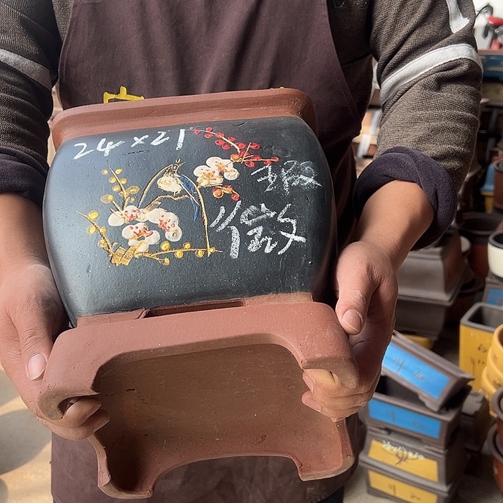 紫砂花盆紫砂花盆