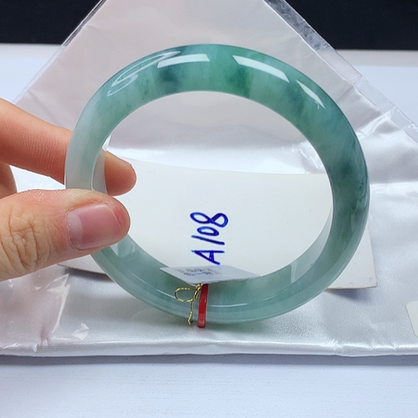 【闪购商品】翡翠手镯未镶嵌天然缅甸a货手镯57+