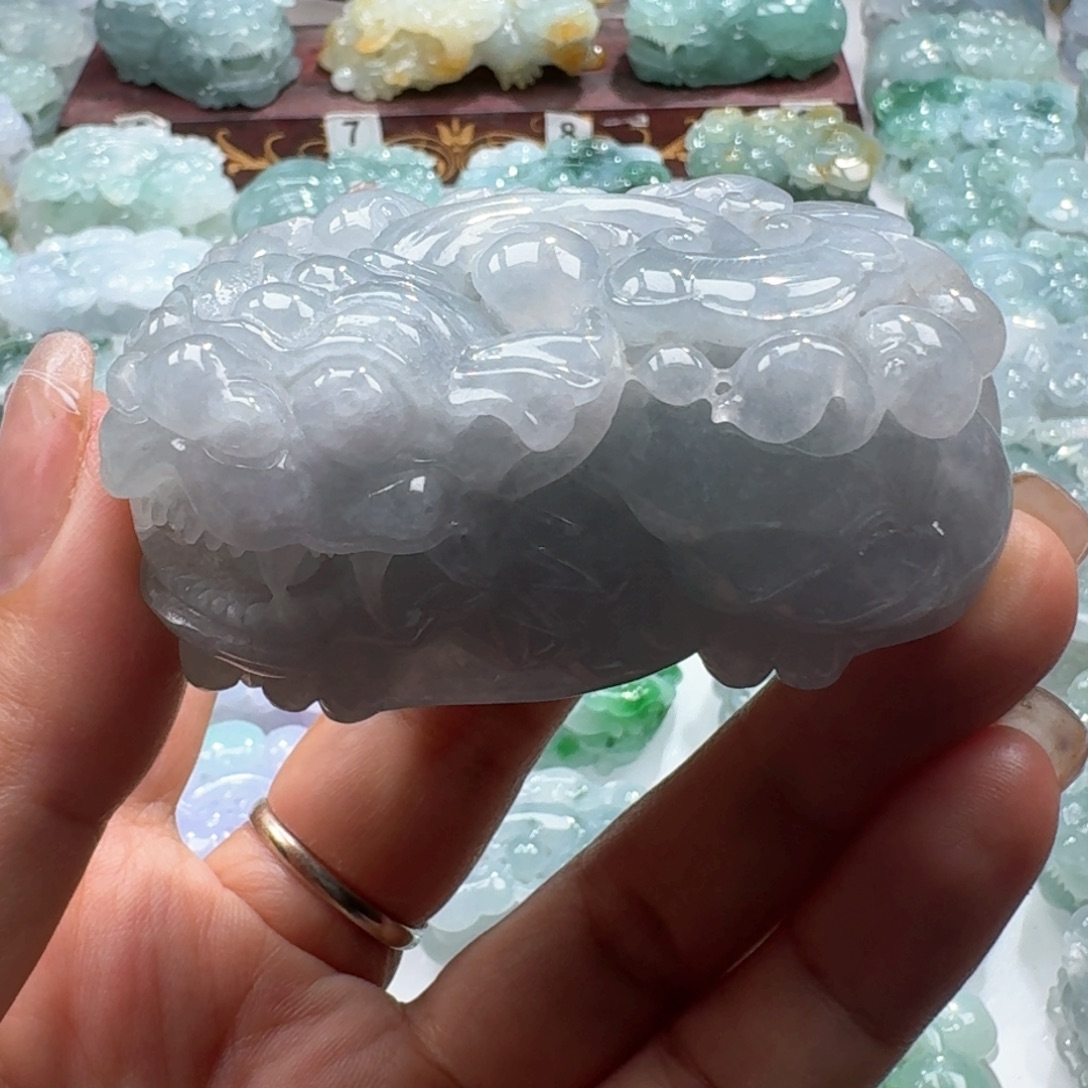 平***心翡翠挂件未镶嵌貔貅