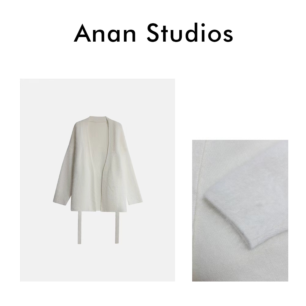 Anan Studios 秋冬时髦气质宽松长袖外套（带腰绳）6060★