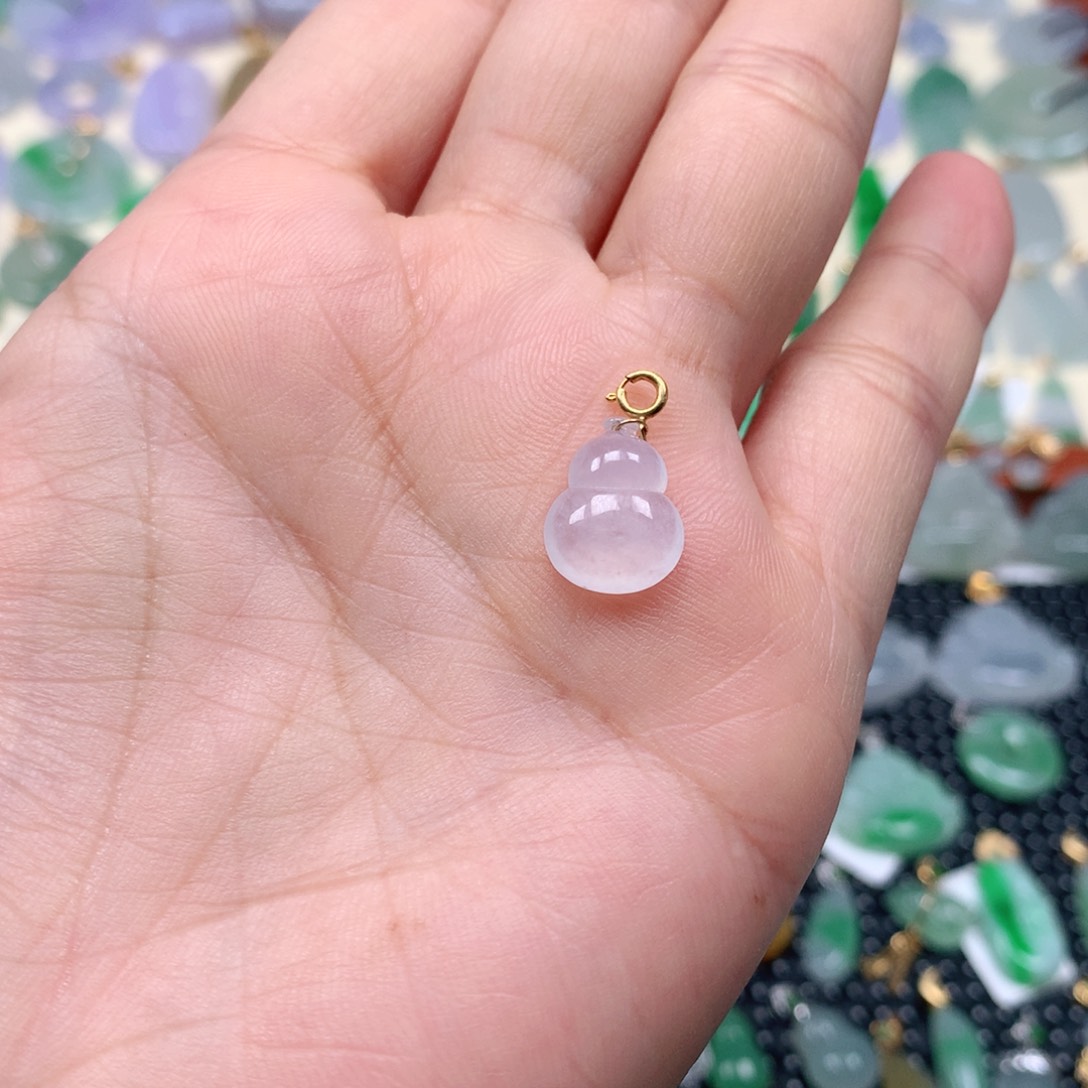 【闪购商品】翡翠吊坠(不含链)18K金镶嵌