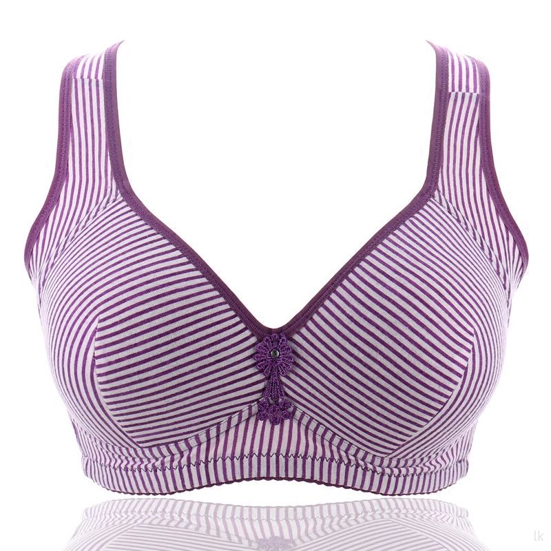 JKbra【保暖舒适】大码薄款无钢圈文胸罩加宽肩带全棉全罩杯妈妈中