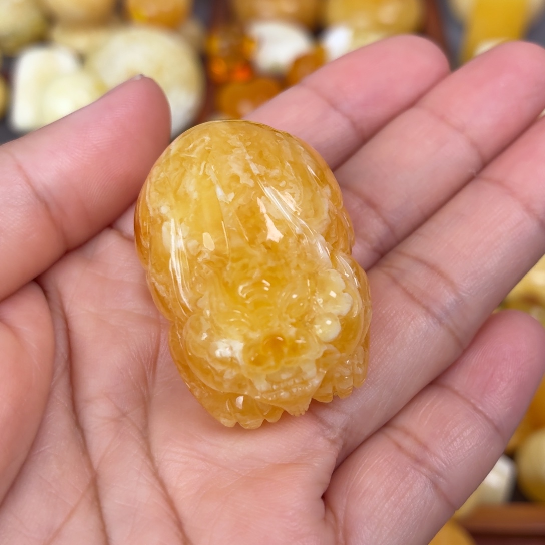 蜜蜡未镶嵌吊坠(不含链)虎皮貔貅