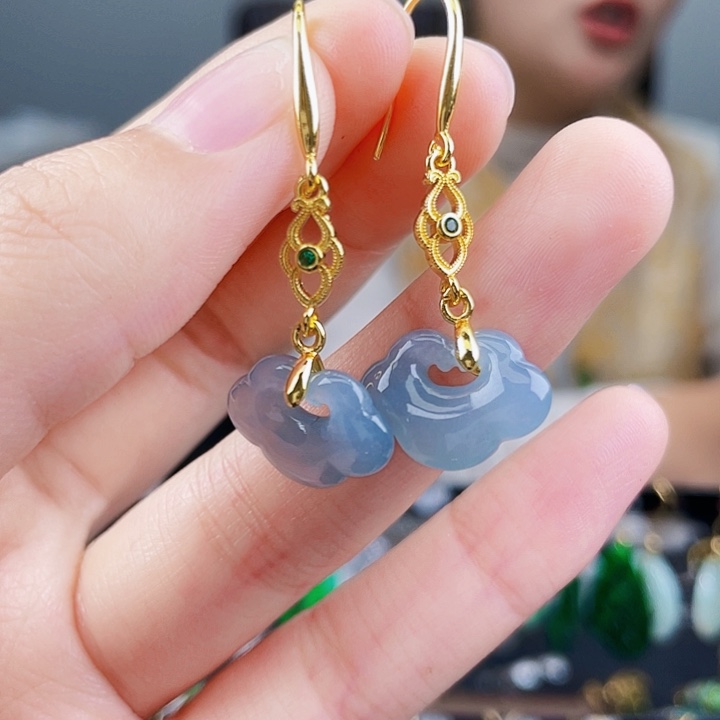 翡翠耳饰未镶嵌饰品