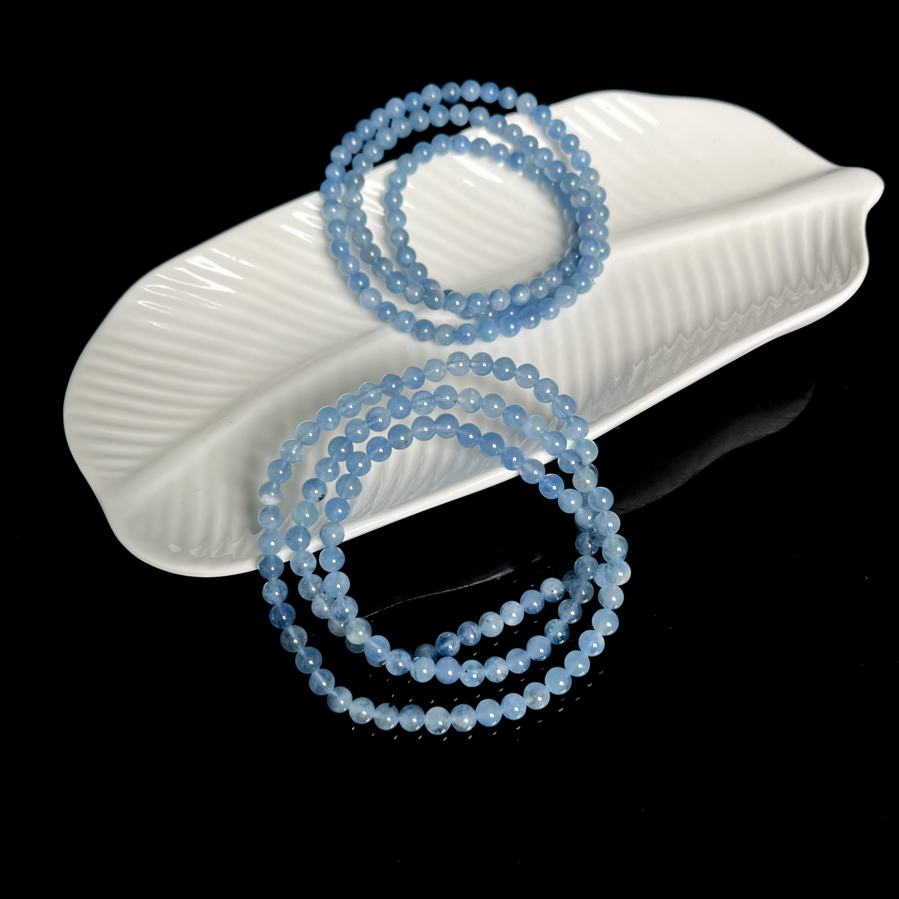 含辰砂工艺品海蓝宝多圈5mm+M2002多样性发其一