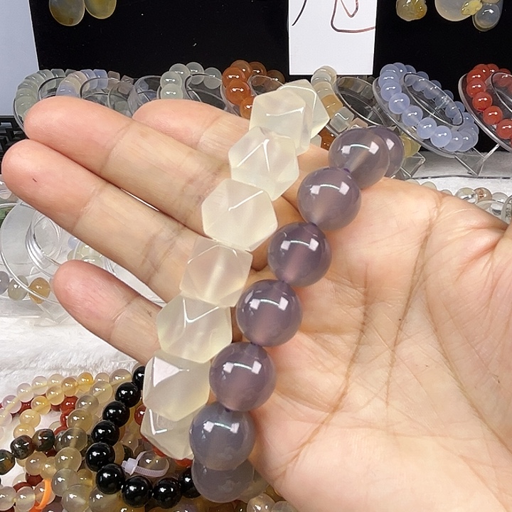 玛瑙/玉髓合金手链