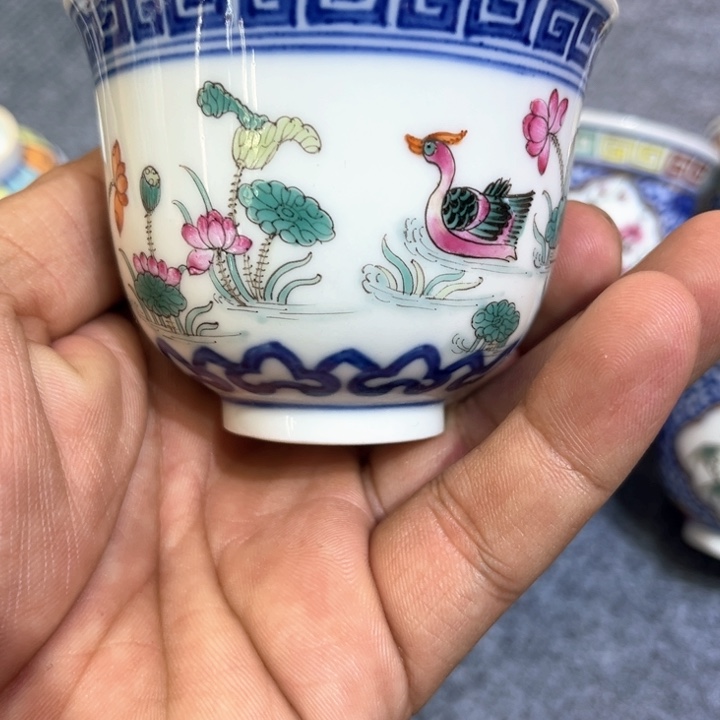 纯手绘精品盖碗杯