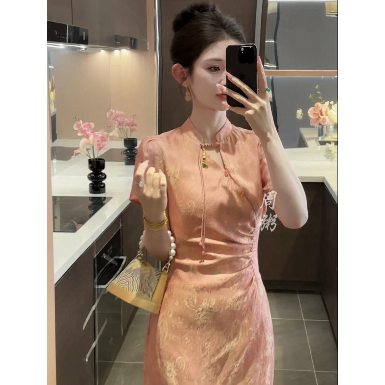 【婉婉定制】【富贵命旗袍】新中式气质旗袍连衣裙CDW4LYQ0004B